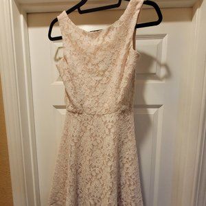 Blush lace dress